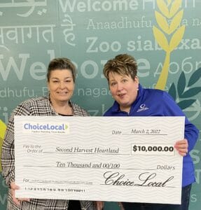 charity giveaway check